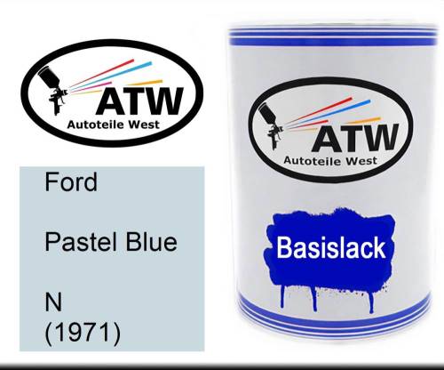 Ford, Pastel Blue, N (1971): 500ml Lackdose, von ATW Autoteile West.